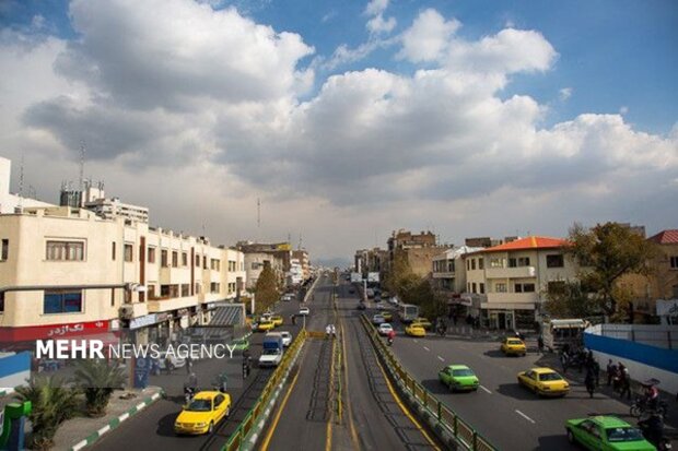 کیفیت هوای تهران در وضعیت قابل‌قبول