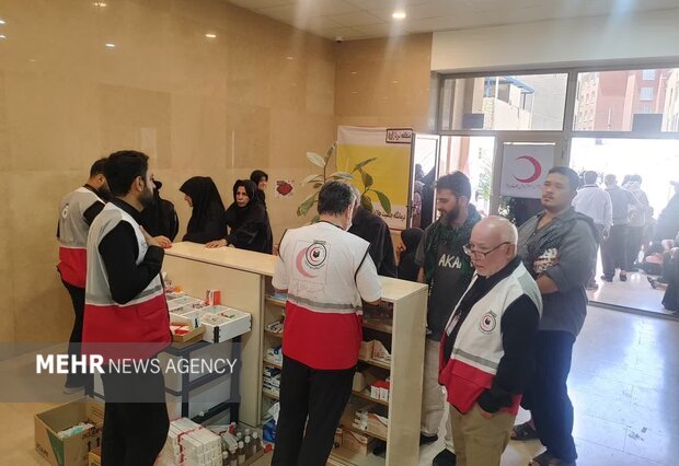 استقرار ۳۲ مرکز درمانی هلال‌احمر در نجف